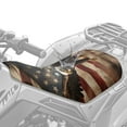 thumbnail image 2 of Uorisanigo ATV Seat Covers,Waterproof Non-Slip Bald Eagle American Flag Four Wheeler Seat Cover Compatible with Sportsman Rancher Polaris Foreman Scrambler Kodiak Most ATV, 2 of 7