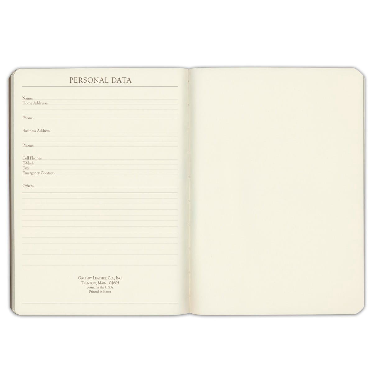 Gallery Leather Desk Grid Journal - Acadia Hydrangea - 8"x5.5"