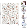 thumbnail image 4 of White Forest Fairy Pattern Blanket,Comfortable Soft Flannel Throw Blanket,All Season,Warm Lightweight Blankets for Sofa Bed Couch Living Room Chair,30"x40", 4 of 4
