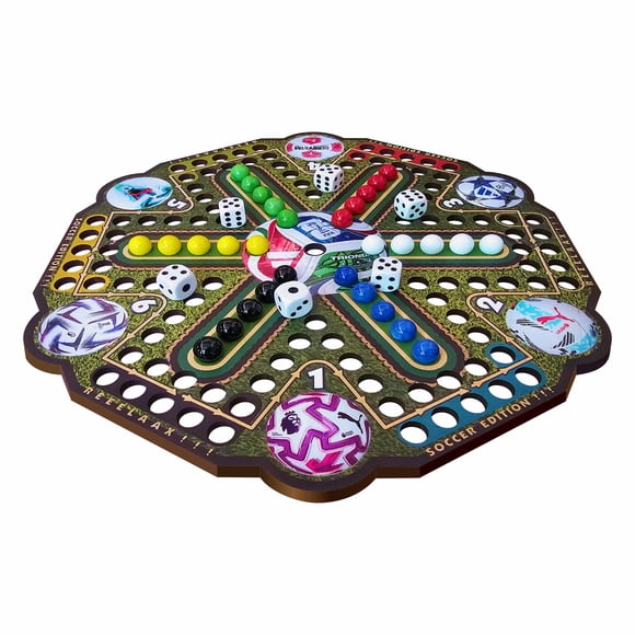 REEELAAX™ Soccer Pro Edition 2026 | ED GAMES | Juego de Mesa de Fútbol Tipo No te Enojes Personalizable | 2 a 6 Jugadores