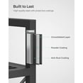 thumbnail image 4 of - Metal Storage Rack Shelving Unit with X Side Frames Dense Mesh . es for Entryway Kitchen Living Room Bathroom Industrial Style Ink UBSCB, 4 of 9