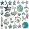 thumbnail image 1 of MesaSe 31Pcs/Set Fruit Animal Mixed Enamel Charms Pendants DIY Jewelry Making Craft, 1 of 5