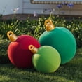 thumbnail image 3 of Funboy Oversized Inflatable Flocked Holiday Ornaments, 3-Pack – Indoor/Outdoor Christmas Decorations, 3 of 7