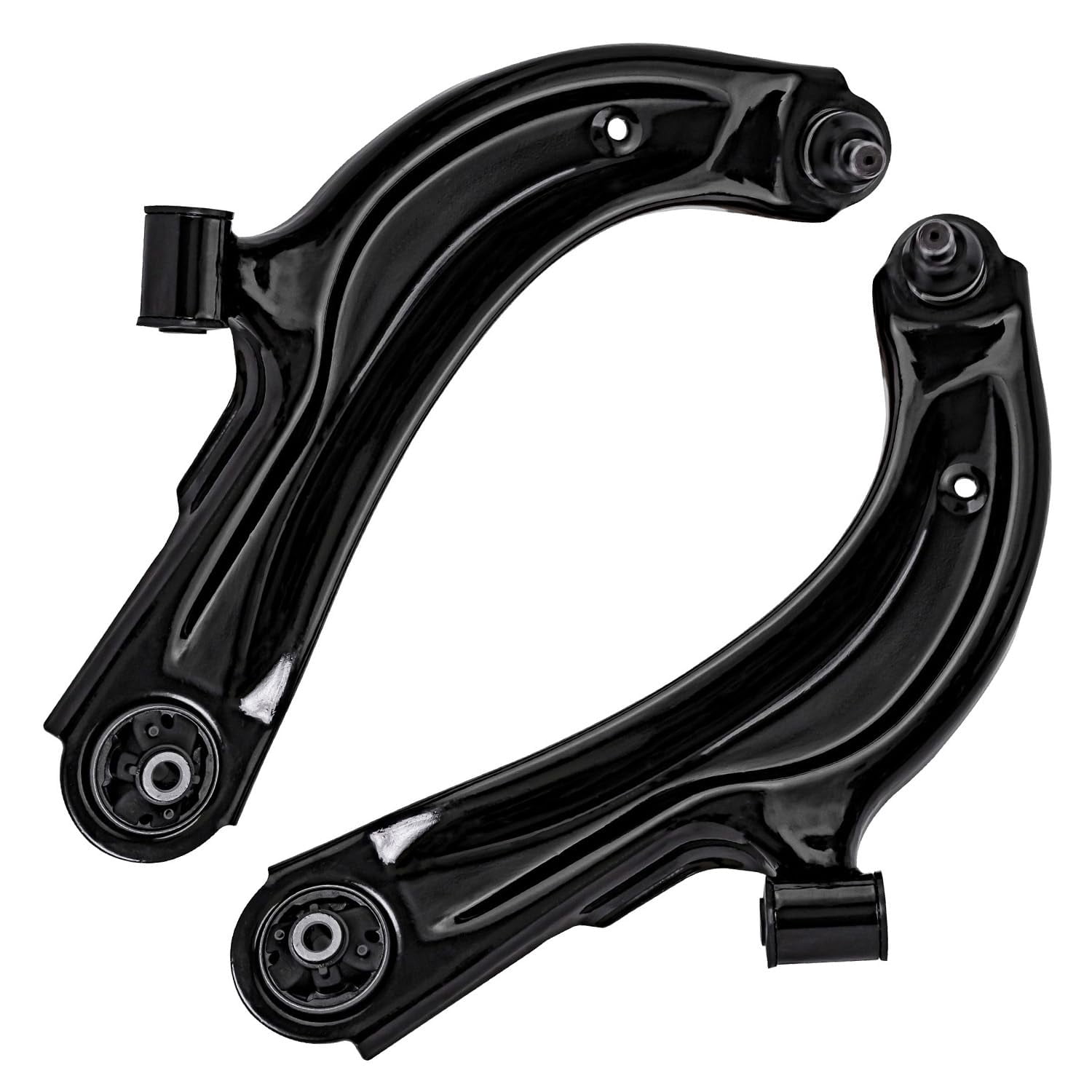 Detroit Axle - Front Lower Control Arms w/Ball Joints Outer Inner Tie Rod Ends for Nissan Sentra NV200 Chevrolet City Express - 6pc Set