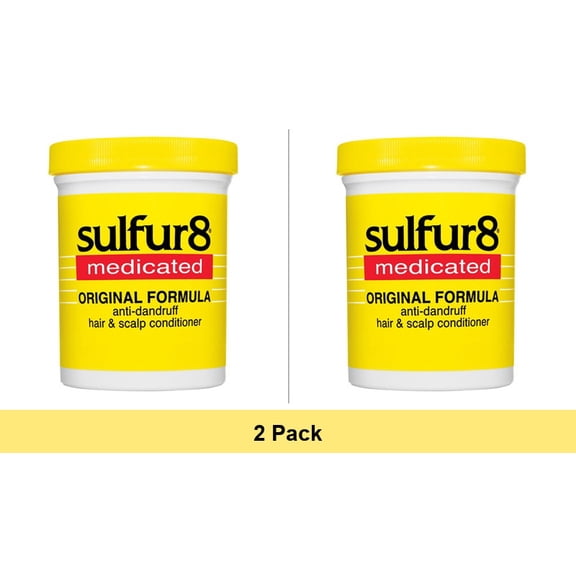 Sulfur8 Medicated Regular Formula Anti-Dandruff Hair and Scalp Conditioner, 2 Ounce - 2 Pack