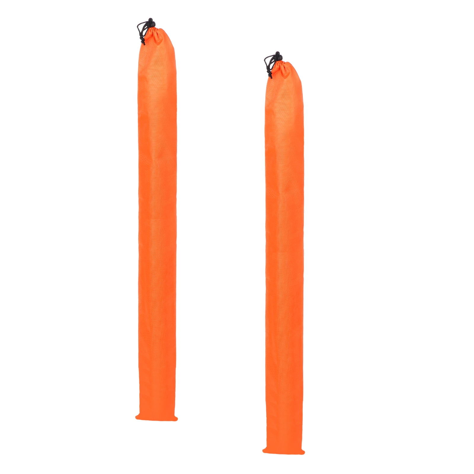 Uxcell 2 Pcs 39.3 x 5.1 Inch Tripod Monopod Case Bag, Oxford Cloth Foldable Tripod Carrying Case Bag with Drawstring, Fits Speaker/Light Stand/Studio/Outdoor/Travel/Camping, Orange
