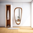 thumbnail image 7 of WallBeyond Irregular Natural Wood Frame Wall Mirror for Bathroom, Asymmetrical Home Wall Decor, 22"×48", 7 of 7
