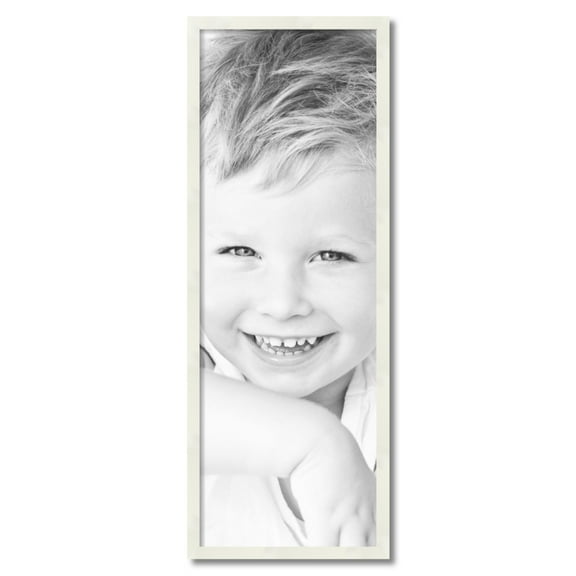 ArtToFrames 14x40 inch White Picture Frame, White 14" x 40" Wood Poster Frame (WOM-5140) 1234