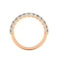 thumbnail image 4 of Certified 3/4ctw Diamond Wedding Band in 10k Rose Gold (G-H, I1), 4 of 5