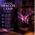 thumbnail image 4 of 3PC Enchanting Floating Dragon Bookend Night Light, Iridescent Purple Hand Carved Illuminated Dragon Lamp, Weighted Iron Bookend Decor Ideal as Gift for Bookworms, 4 of 8