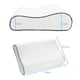 thumbnail image 3 of Almohada en espuma de memoria Costway Ortopédica Ergonómica soporte cervical 56 x 35,5 x 13 cm, 3 of 8