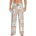 thumbnail image 2 of Kdxio White Goose Print Men's Sleep Pajama Pant Lounge Pants with Pockets, 2 of 8