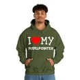 thumbnail image 6 of I Love My Pudelpointer Dog Breed Graphic Hoodie Sweatshirt, Sizes S-5XL, 6 of 9