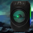 thumbnail image 2 of Altavoces Bluetooth Inalámbricos, Subwoofer de Altavoz Bluetooth Portátil Al Aire Libre, Audio de 5W con Luz Rgb 18650 Batería, Altavoces Bluetooth Portátiles 140x140x205Mm, 2 of 9