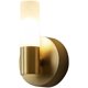 thumbnail image 1 of Modern LED Linear Wall Light for Bathroom, Double Lamp, Gold, White, Frosted Glass, Brass, Wall Lamp(No Bulb), 1 of 3