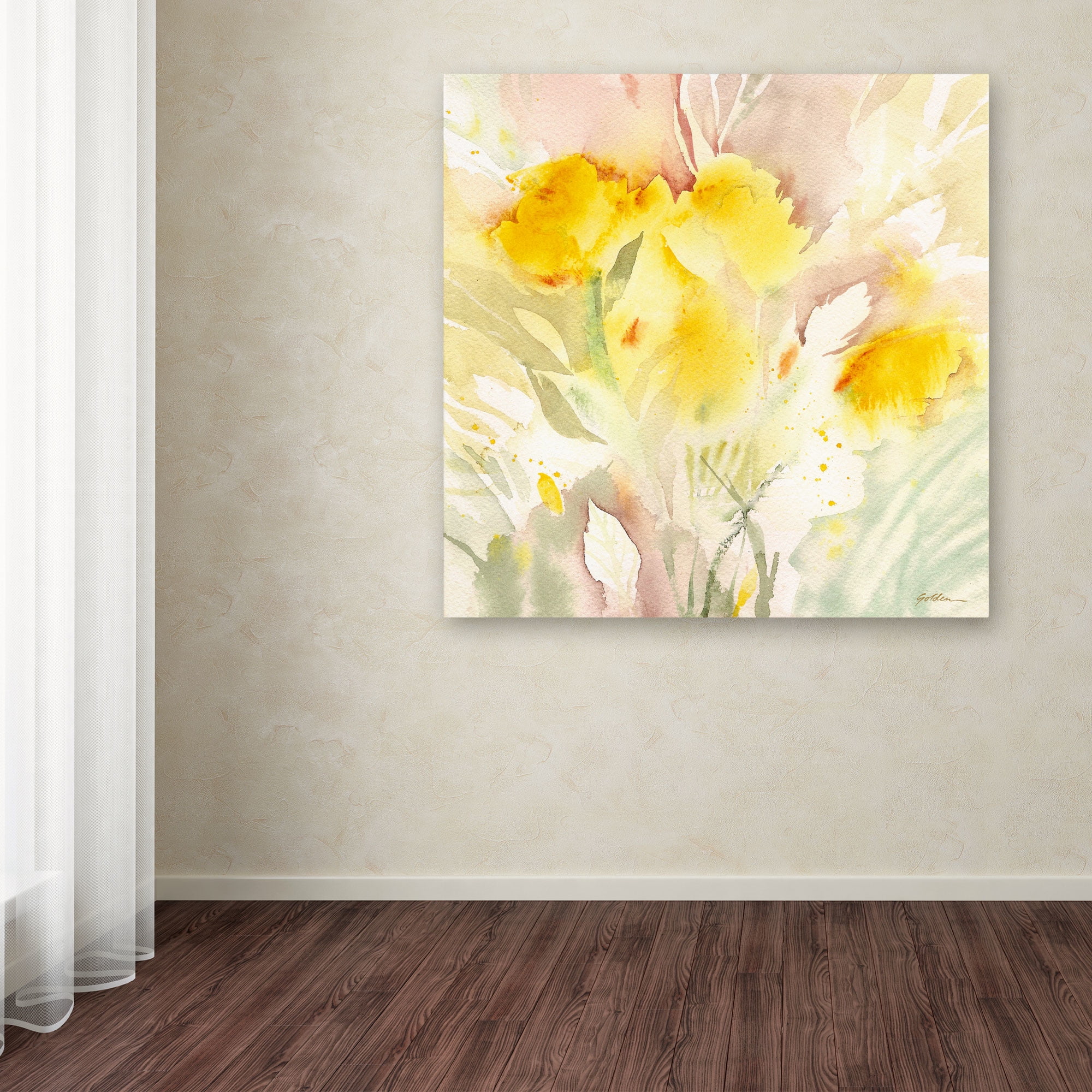 Trademark Fine Art "Wildflower Memory" Canvas Art by Sheila Golden