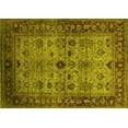 thumbnail image 1 of Ahgly Company Machine Washable Indoor Rectangle Oriental Yellow Industrial Area Rugs, 2' x 4', 1 of 4