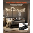 thumbnail image 4 of VEVOR Full Size Canopy Bed Frame Metal Canopy Bed with Four Posters Black, 4 of 9