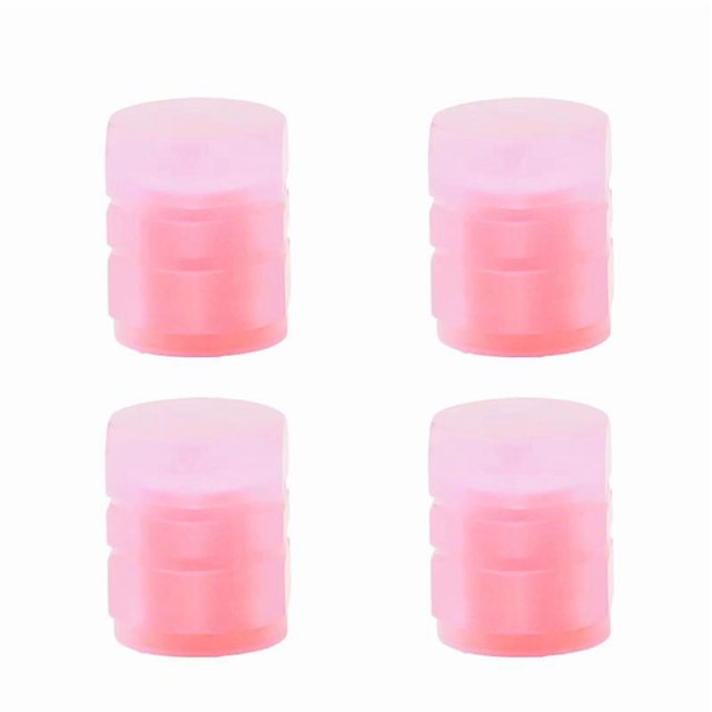 4 Pcs Luminous Valve Caps Car Fluorescent Tire Valves Cap Glow In The Dark Car Motorcycle Bike Wheel Plugs Tyre Hub Cover Decor