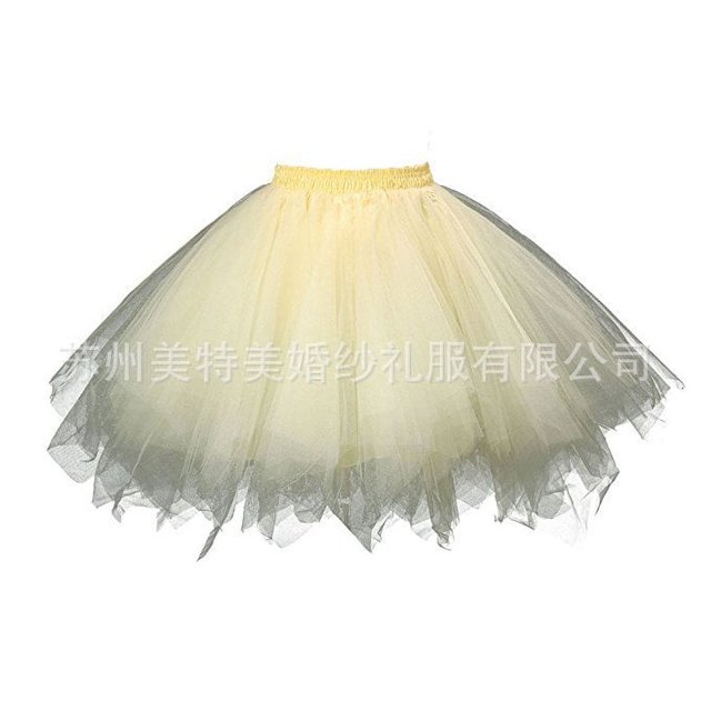 Jupe Tutu Mi-Longue Multicolore pour Robe de Mariée Pirons