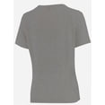 thumbnail image 5 of Women's Lightweight and Soft T-Shirt Curved Hem Crew Neck Smooth Trendy Sleep Lounge Pajama Tops, 5 of 5