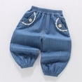 thumbnail image 4 of Jeans for Girls Kids Summer Denim Pants Soft Casual Long Trousers for Toddler Baby Children Lightweight Girls Bottoms 3-4T, 4 of 5