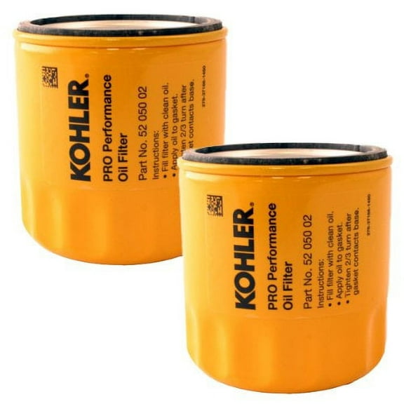 Kohler (2 Pack) 52 050 02-S Engine Oil Filter Extra Capacity For CH11 - CH15