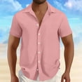 thumbnail image 2 of Summer Tops for Men 2026, Linen Crop Tops for Men Summer Blouses for Men Casual Petite Mens T Shirts Casual V Neck Summer Graphic Tees for Men 2026 Shirts for Men Work, 2 of 6