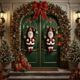 thumbnail image 5 of HomeKingdee Christmas Door Cover Decoration Merry Christmas Gnome Door Hanging Banner Backdrop with Red Hat Door Cover Photography Background, 5 of 8