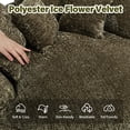 thumbnail image 6 of Aukfa 55" Oversized Round Chaise Lounge Chair, Fluffy Deep Seat Cloud Floor Sofa, Modern No Assembly Couch, Olive, 6 of 8