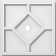 thumbnail image 2 of Ekena Millwork CMP10EY 10 in. OD x 3.5 in. Square Embry Architectural Grade PVC Contemporary Ceiling Medallion, 2 of 3