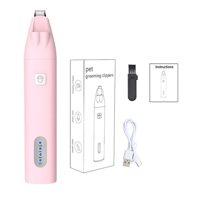 With Led Light Dog Hair Trimmer Waterproof Rechargeable Electric Shaver Pet Care Supplies ,Clean and Fast