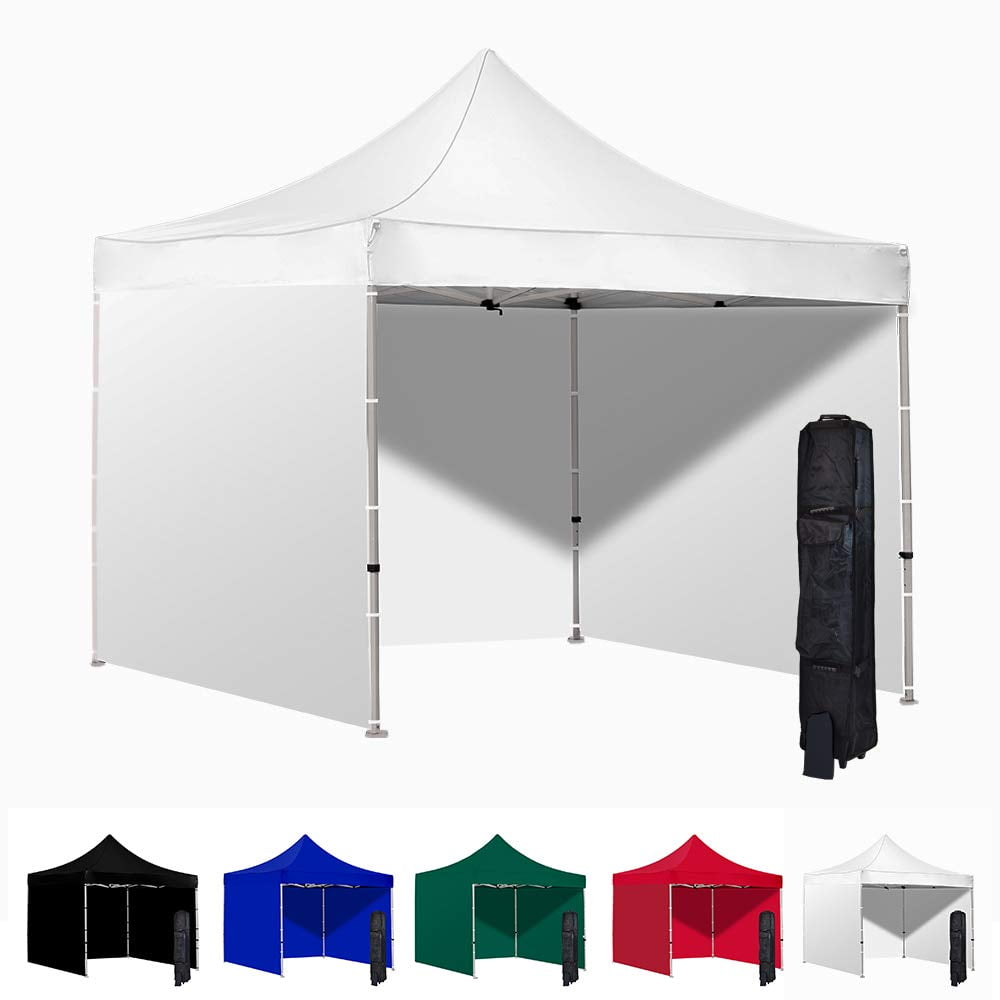 White 10x10 Pop Up Canopy Tent and 3 Side Walls ...