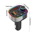 thumbnail image 3 of Konghyp Car MP3 Bluetooth Player – Aluminum Multifunction Device with LED Light and Fast Charge Capability – Perfect for Enjoying Music on the Go While Keeping Your Devices Powered, 3 of 7