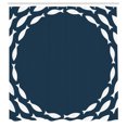 thumbnail image 3 of Ambesonne Sealife Shower Curtain, Ocean Navy Fish Circle, 69"Wx84"L, Navy Blue and White, 3 of 5