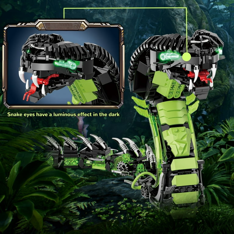 GZBrick Mechanical Spectacles snake Building Sets Animal for