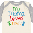 thumbnail image 4 of Inktastic Mema Loves Me Grandchild Boys or Girls Long Sleeve Baby Bodysuit, 4 of 5