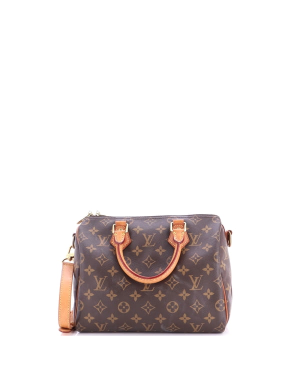 Pre-Owned Speedy Bandouliere Bag Monogram Canvas 25 By Rebag