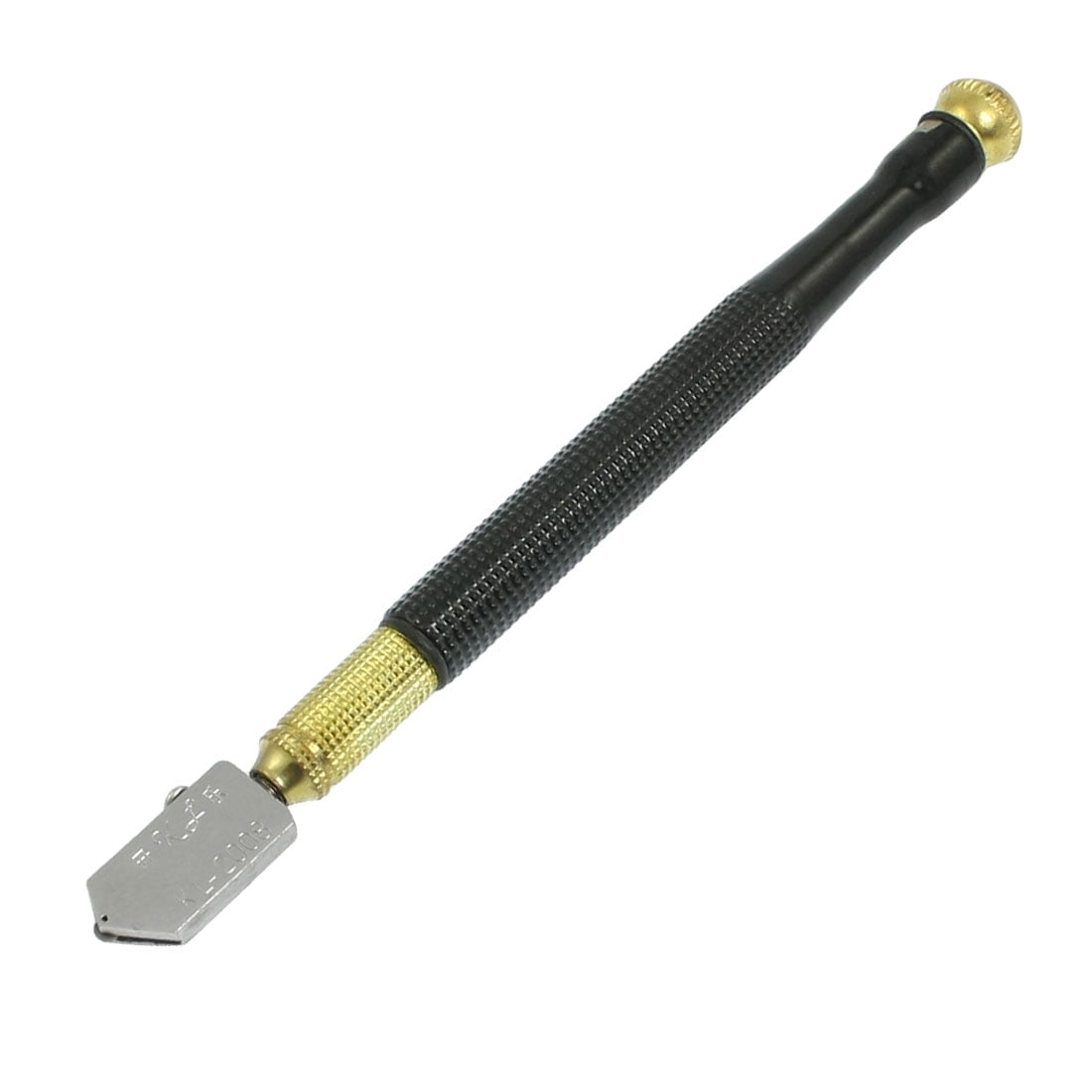 Black Nonslip Handle 13mm Width Metal Pencil Oil Feed Glass Cutter