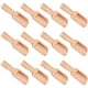 thumbnail image 2 of 12 Uds. Cucharas pequeñas de madera para sal, cucharas para especias de madera maciza, cucharaditas de miel hechas a mano, especias, azúcar, café, té, mermelada, mostaza, helado, leche, 2 of 6