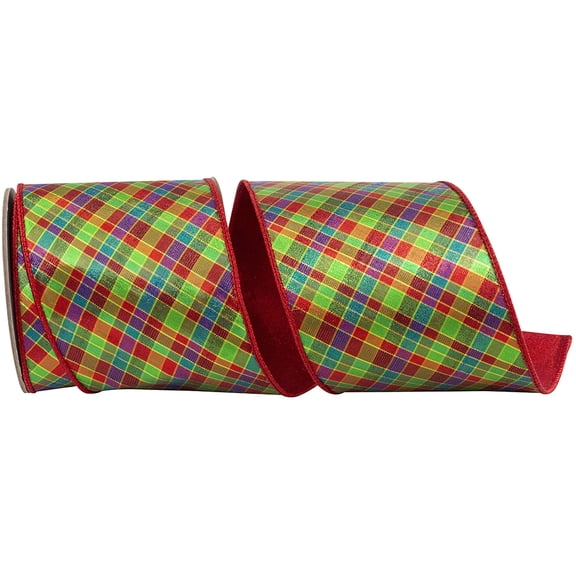 Reliant Ribbon - 94402W-001-10D, Ribbon, Multi, 4 Inch, 5 Yards