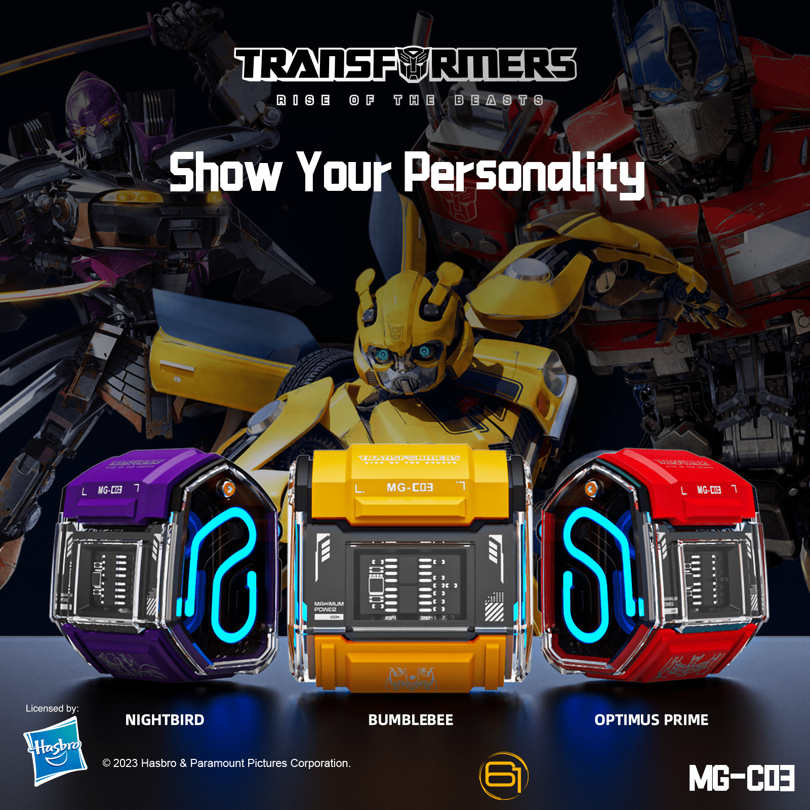 Transformers MG-C03 Bluetooth TWS Wireless Earbuds – HiFi Sound, Low Latency Gaming & Music Dual Mode Headset, Noise Cancelling, Touch Control, Long Battery Life & Charging Case (Red - Optimus Prime)