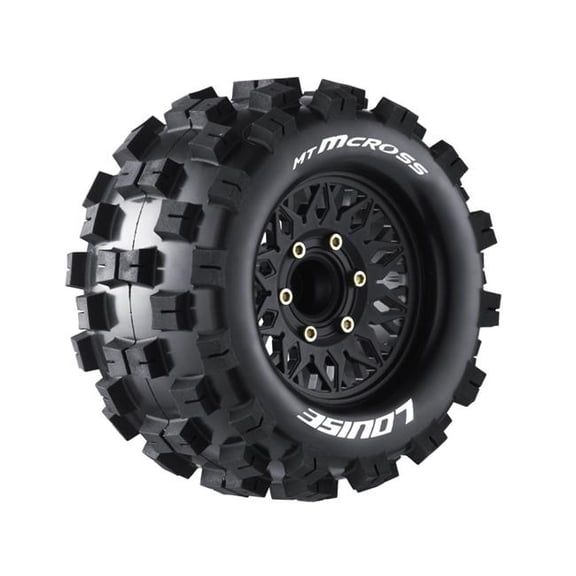 Louise R&C LOULT3274SX MT-Mcross Soft 1-10 Monster Truck Tires with 0.5 in. Offset
