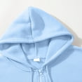 thumbnail image 4 of Mens Long Sleeve Zip-up Hoodie With Kanga Pocket Light Blue XL, 4 of 6