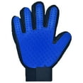 thumbnail image 1 of Guantes de goma para quitar el pelo de mascotas, transpirables, ajustables, para limpieza profunda, para gatos y perros, color azul, para mano derecha (20201021-B), 1 of 1