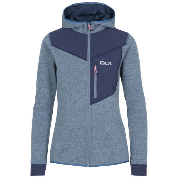 Trespass - Sudadera con Cremallera Jazmin de DLX para Mujer (Marino Jaspeada)