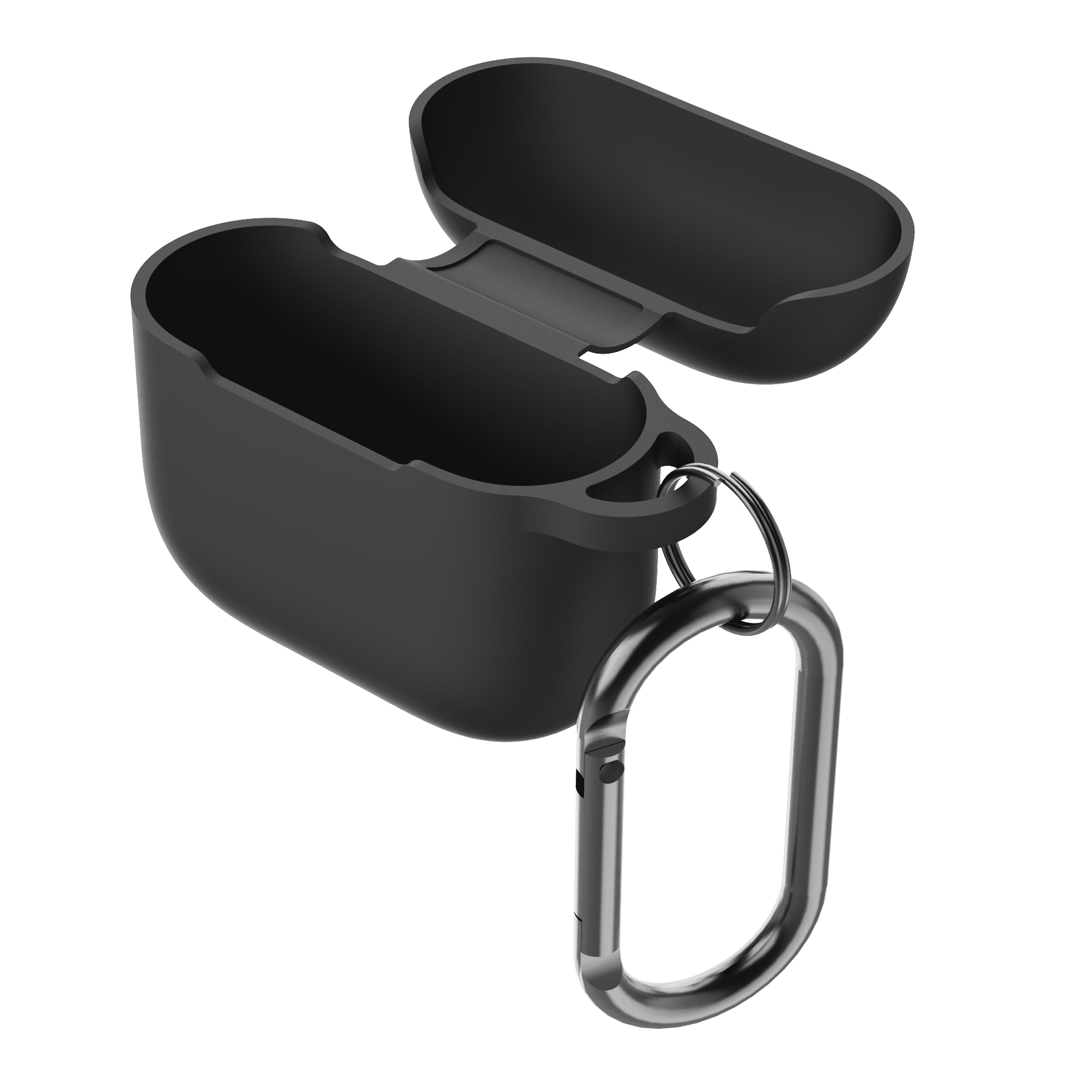 Zsou AirPods 4 Protective Silicone Case with Carabiner and Multi