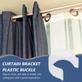 thumbnail image 3 of Miangastore 4pcs Curtain Rod Holder Fastener Ceiling Curtain Rod Brackets Buckle Curtain Rod Ceiling Mount Curtain Holders Buckle Curtain Bar Holder Buckle, 3 of 8