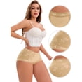 thumbnail image 3 of DARING DIVA Women's High-Waisted Extended Crotch Panties 3 Pcs L Yellow, White, Gray, 3 of 6