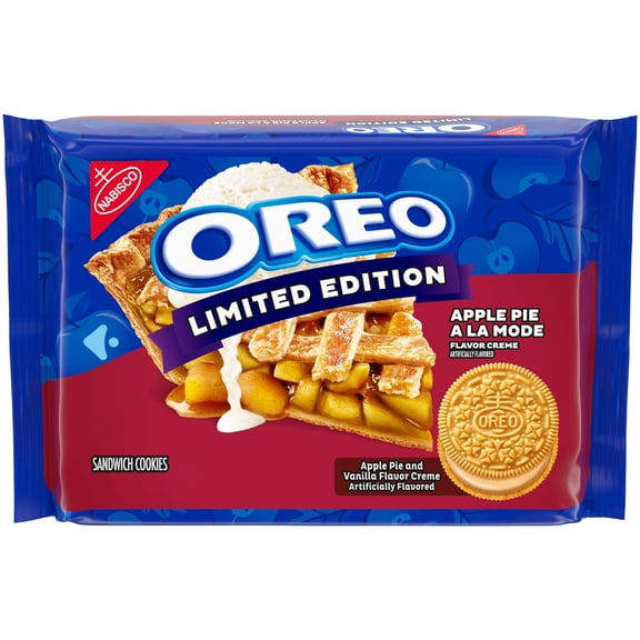 OREO Apple Pie a la Mode Sandwich Cookies, Limited Edition, 10.68 oz